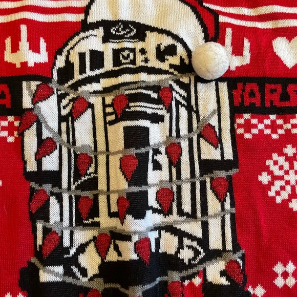 Star Wars Ugly Christmas Sweater R2 D2 Size XL - Picture 3 of 3